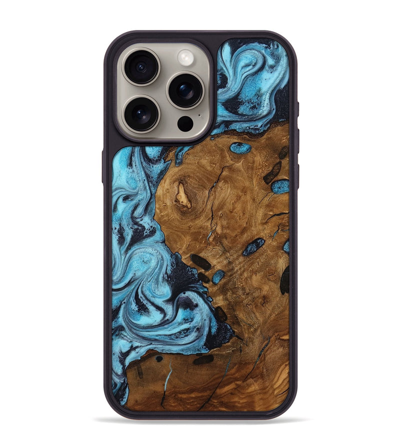 iPhone 15 Pro Max Wood Phone Case - Trisha (Ancient Olive, 818668)