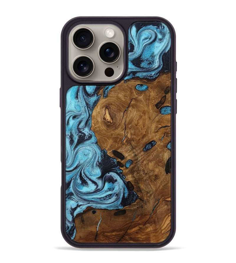 iPhone 16 Pro Max Wood Phone Case - Trisha (Ancient Olive, 818668)