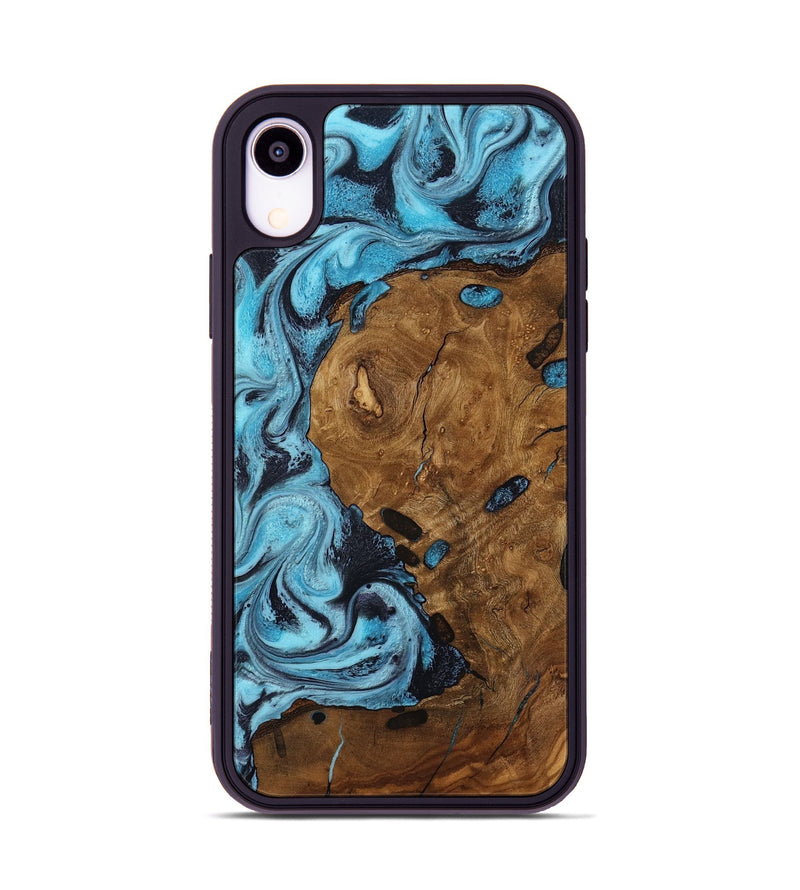 iPhone Xr Wood Phone Case - Trisha (Ancient Olive, 818668)