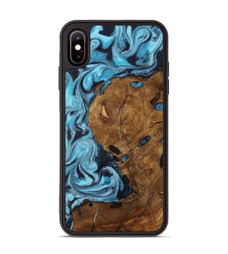iPhone Xs Max Wood Phone Case - Trisha (Ancient Olive, 818668)
