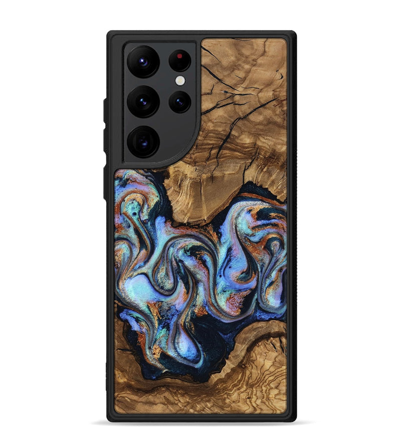 Galaxy S22 Ultra Wood Phone Case - Avianna (Ancient Olive, 818669)