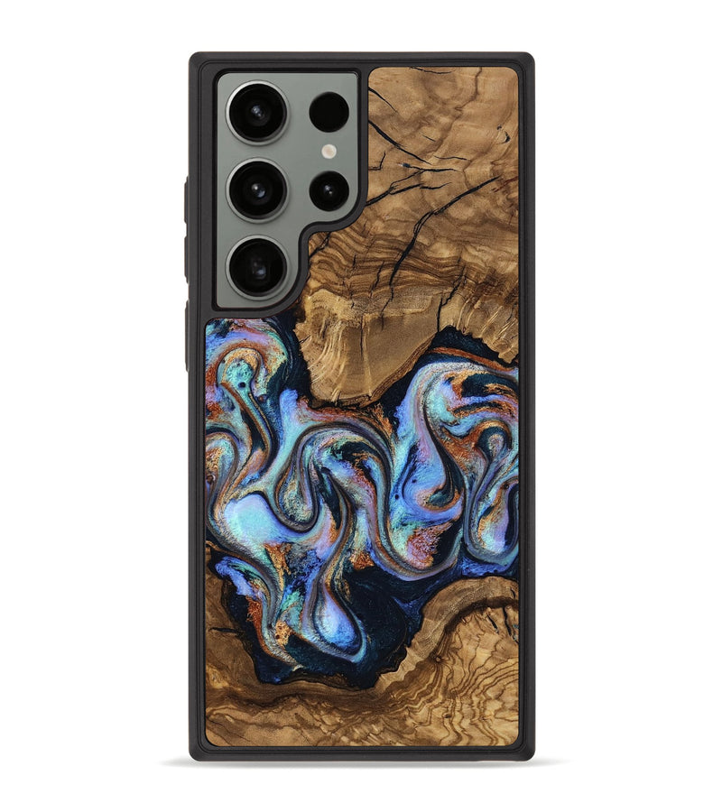 Galaxy S23 Ultra Wood Phone Case - Avianna (Ancient Olive, 818669)
