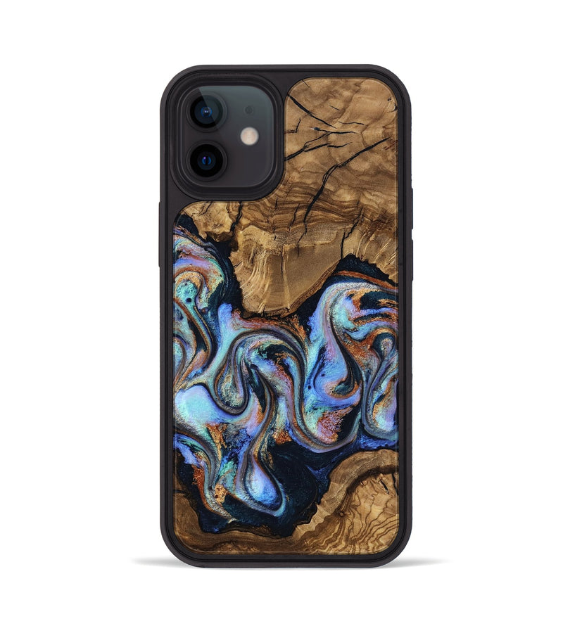 iPhone 12 Wood Phone Case - Avianna (Ancient Olive, 818669)