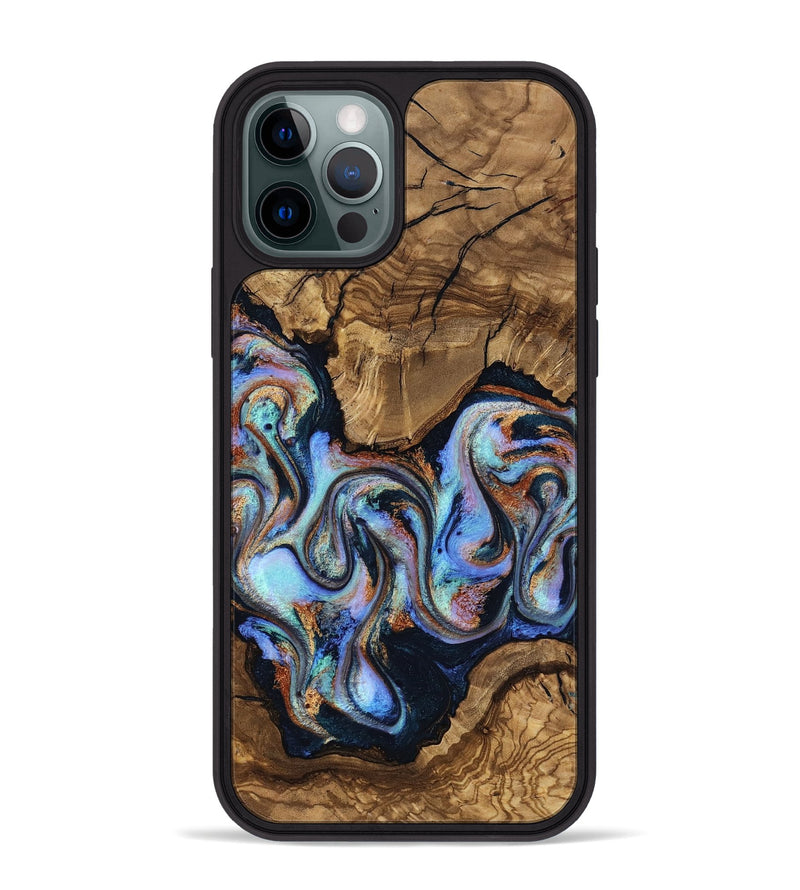 iPhone 12 Pro Max Wood Phone Case - Avianna (Ancient Olive, 818669)