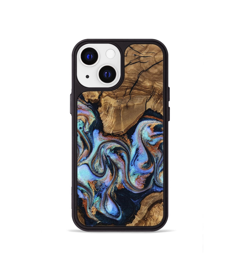 iPhone 13 mini Wood Phone Case - Avianna (Ancient Olive, 818669)
