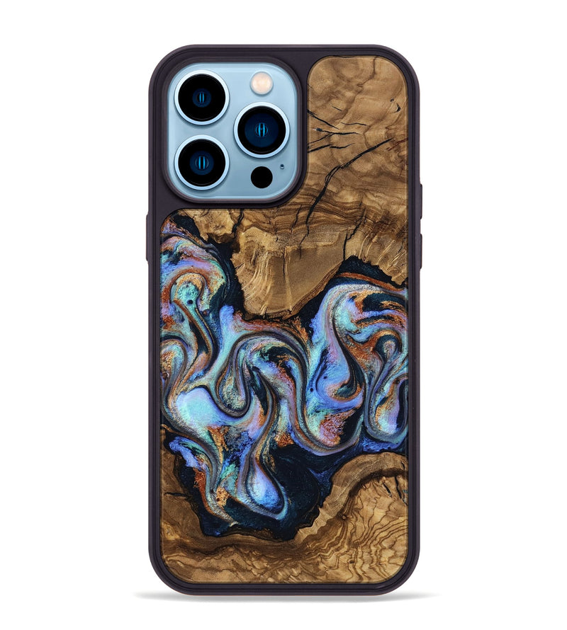 iPhone 14 Pro Max Wood Phone Case - Avianna (Ancient Olive, 818669)