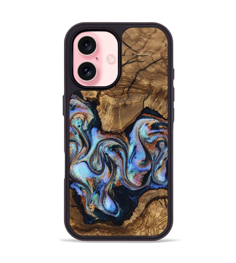 iPhone 16 Wood Phone Case - Avianna (Ancient Olive, 818669)