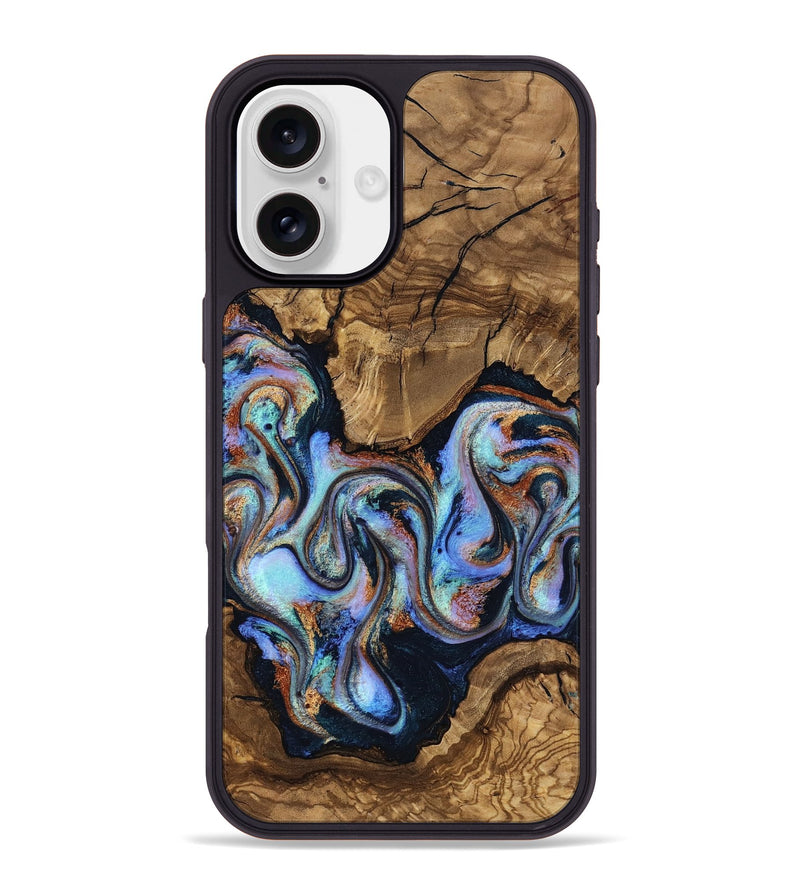 iPhone 16 Plus Wood Phone Case - Avianna (Ancient Olive, 818669)