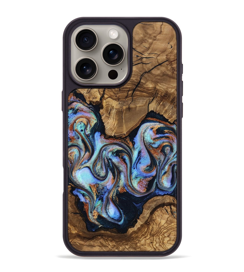 iPhone 16 Pro Max Wood Phone Case - Avianna (Ancient Olive, 818669)