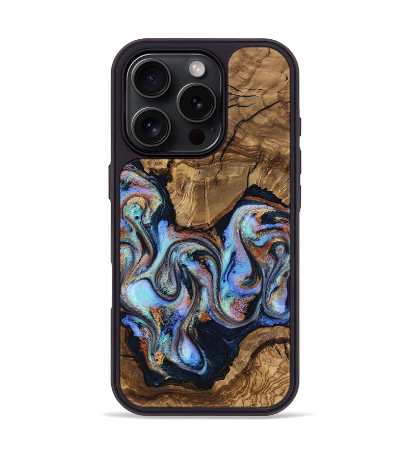 iPhone 16 Pro Wood Phone Case - Avianna (Ancient Olive, 818669)