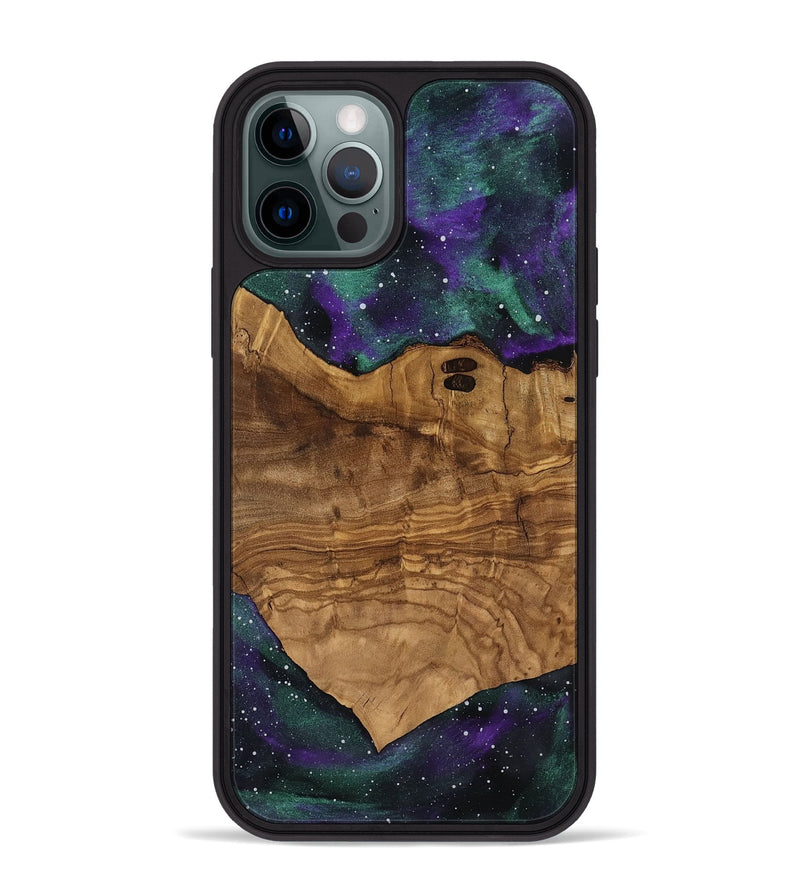iPhone 12 Pro Max Wood Phone Case - Joann (Ancient Olive, 818670)