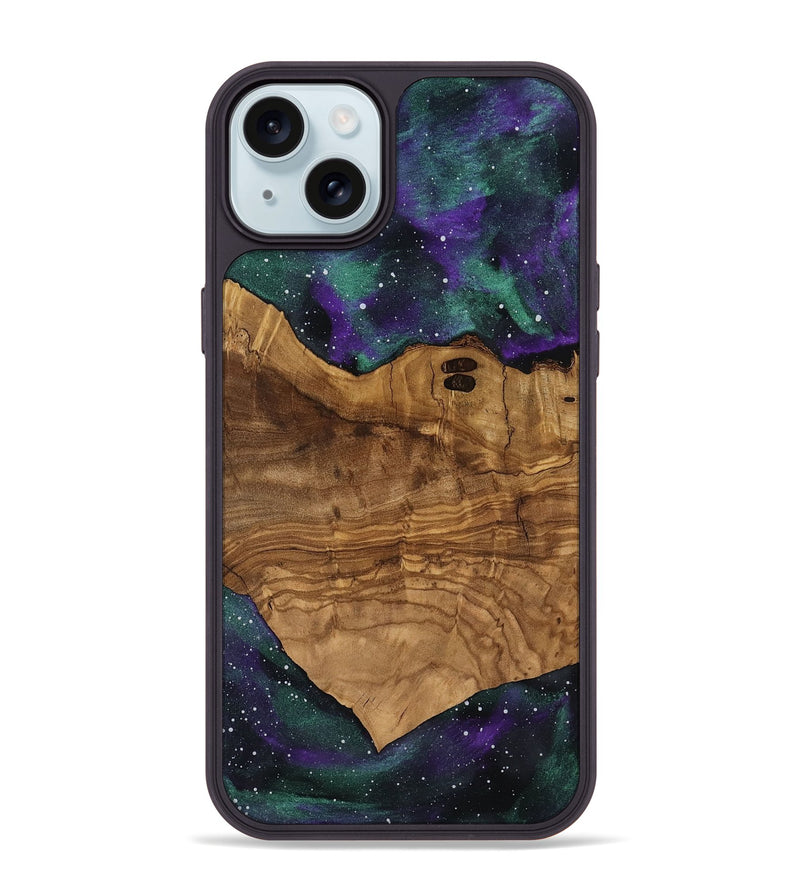 iPhone 15 Plus Wood Phone Case - Joann (Ancient Olive, 818670)