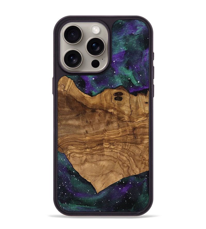 iPhone 15 Pro Max Wood Phone Case - Joann (Ancient Olive, 818670)