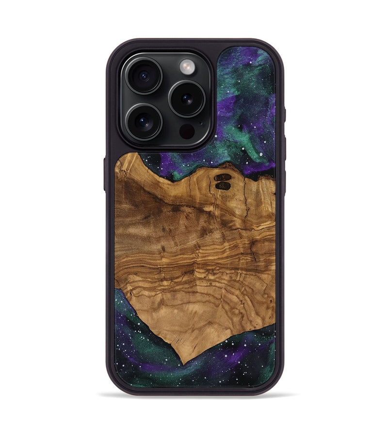 iPhone 15 Pro Wood Phone Case - Joann (Ancient Olive, 818670)