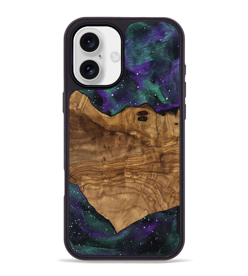 iPhone 16 Plus Wood Phone Case - Joann (Ancient Olive, 818670)
