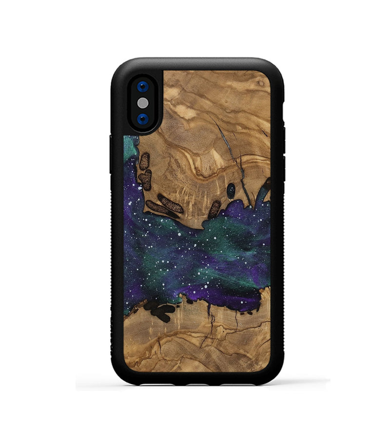 iPhone Xs Wood Phone Case - Greg (Ancient Olive, 818671)