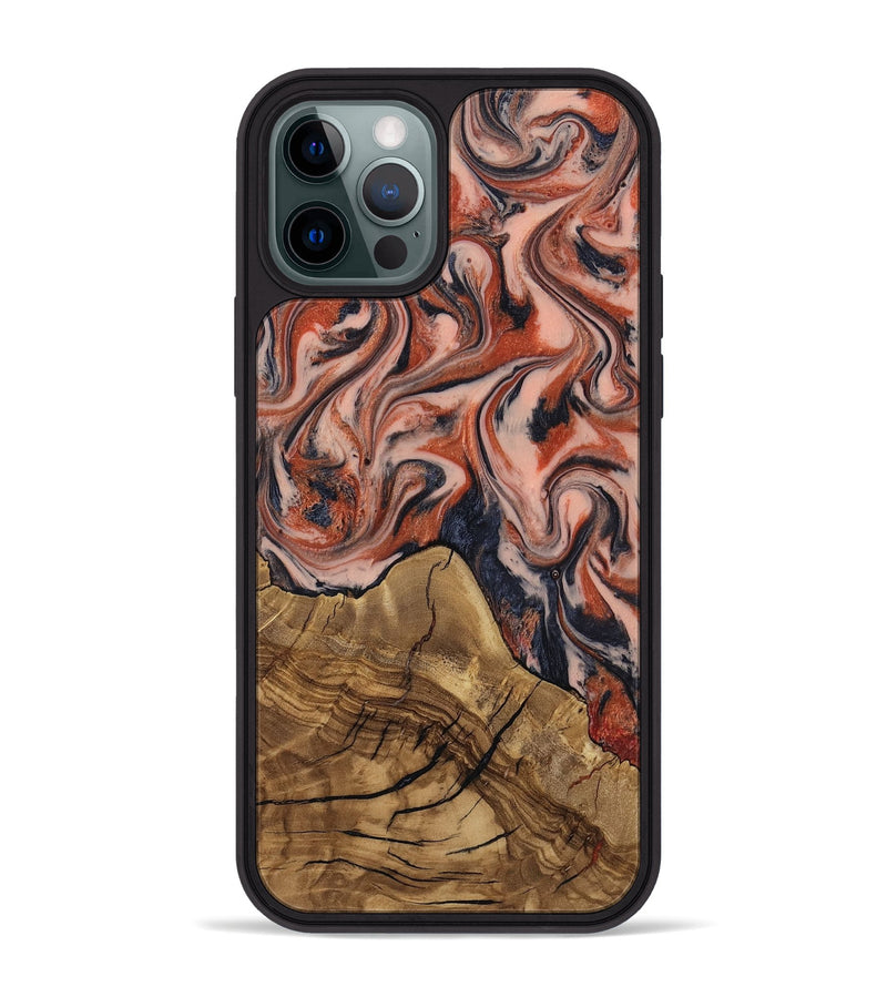 iPhone 12 Pro Max Wood Phone Case - Ardith (Ancient Olive, 818672)