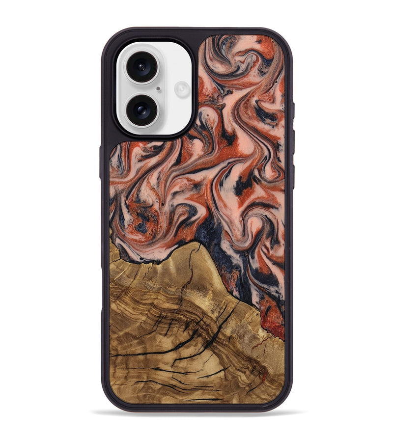 iPhone 16 Plus Wood Phone Case - Ardith (Ancient Olive, 818672)