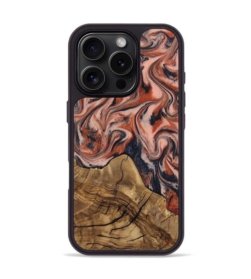 iPhone 16 Pro Wood Phone Case - Ardith (Ancient Olive, 818672)