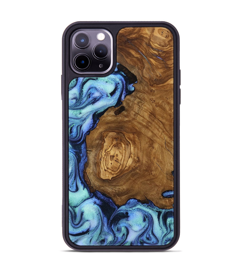 iPhone 11 Pro Max Wood Phone Case - Wren (Ancient Olive, 818673)
