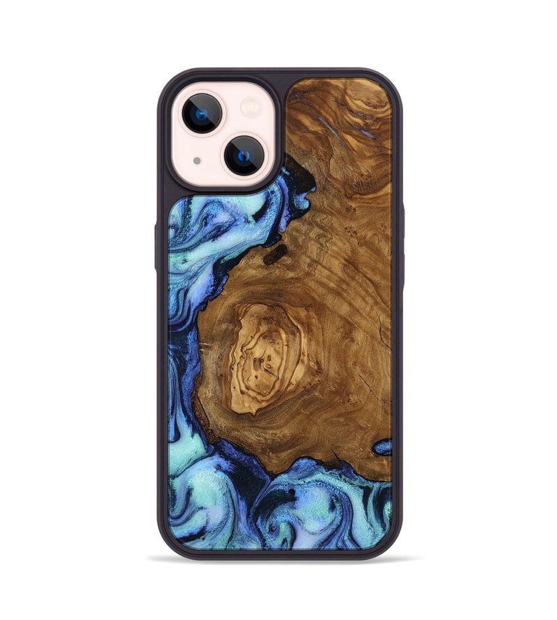 iPhone 14 Wood Phone Case - Wren (Ancient Olive, 818673)