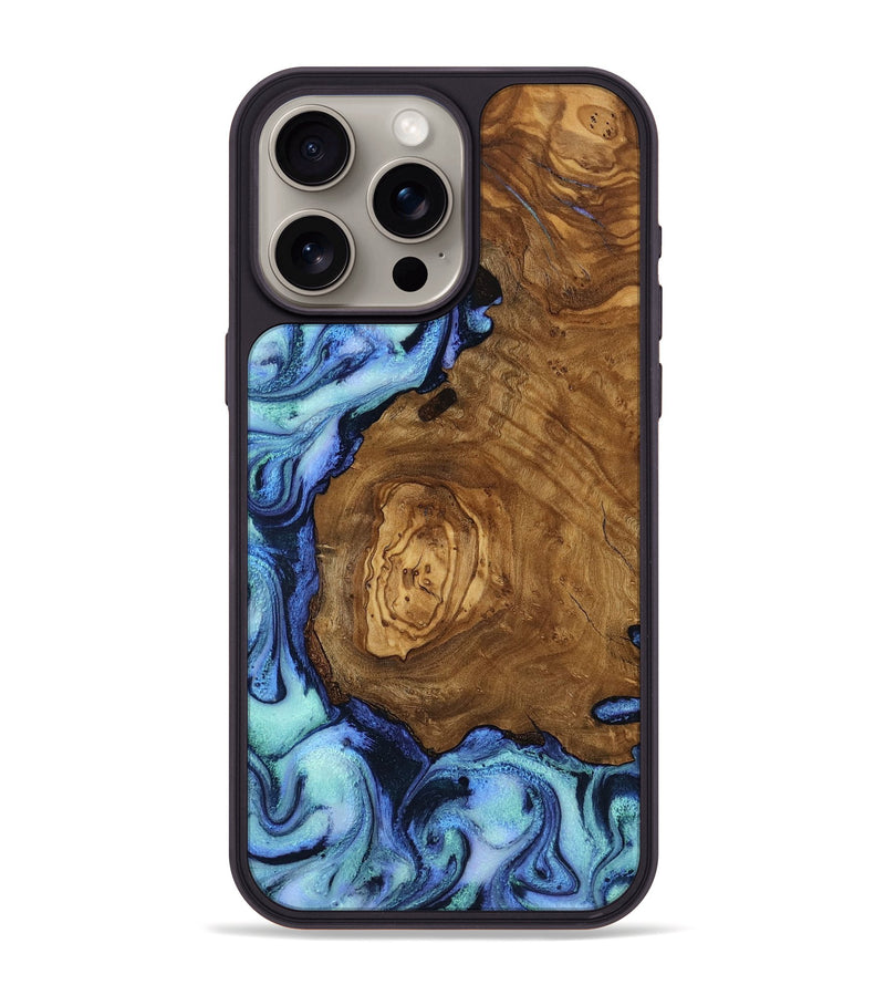 iPhone 15 Pro Max Wood Phone Case - Wren (Ancient Olive, 818673)