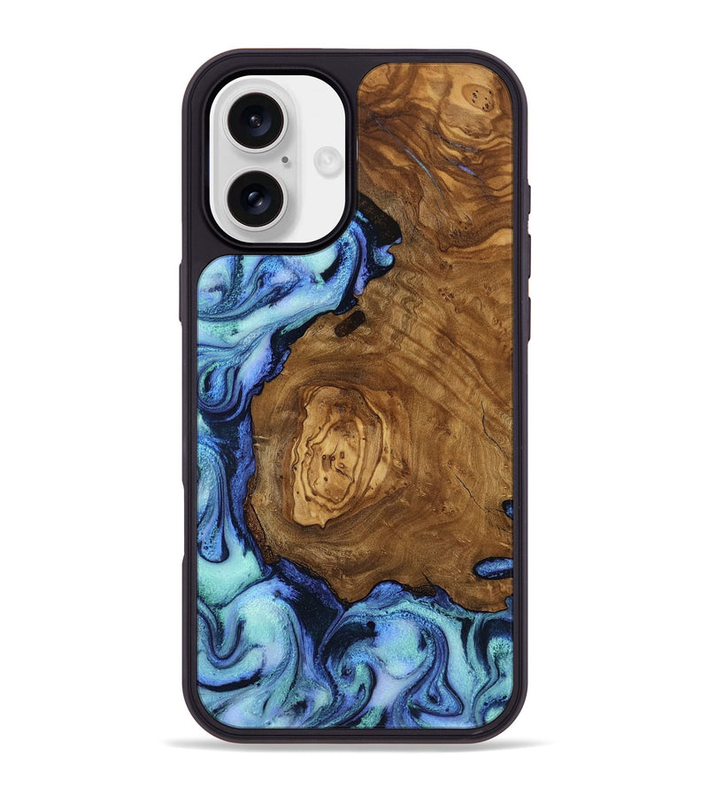 iPhone 16 Plus Wood Phone Case - Wren (Ancient Olive, 818673)