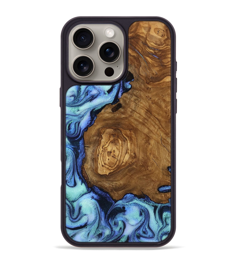 iPhone 16 Pro Max Wood Phone Case - Wren (Ancient Olive, 818673)