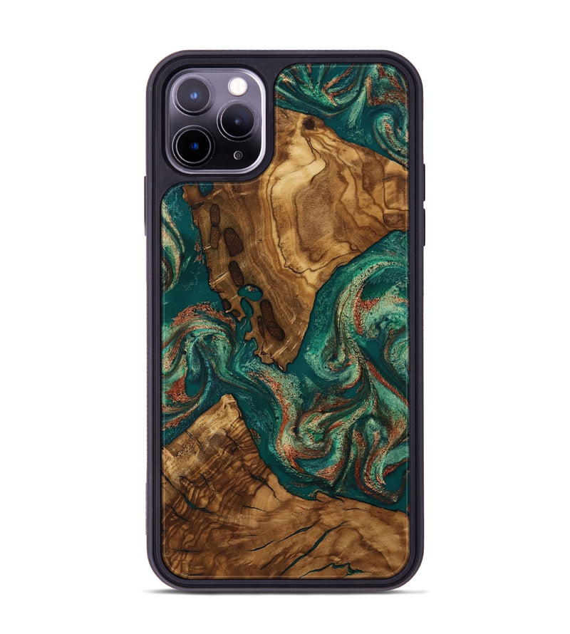 iPhone 11 Pro Max Wood Phone Case - Judson (Ancient Olive, 818675)