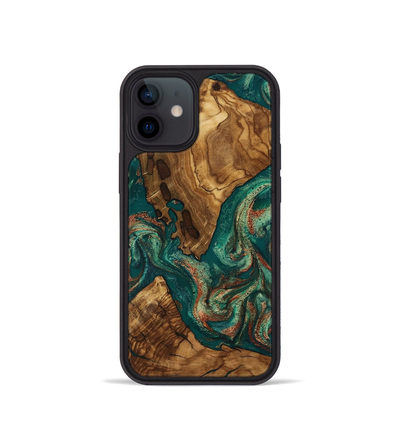 iPhone 12 mini Wood Phone Case - Judson (Ancient Olive, 818675)