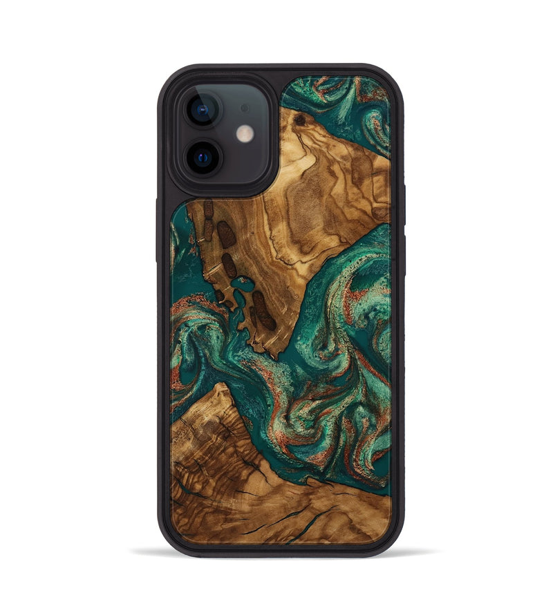 iPhone 12 Wood Phone Case - Judson (Ancient Olive, 818675)