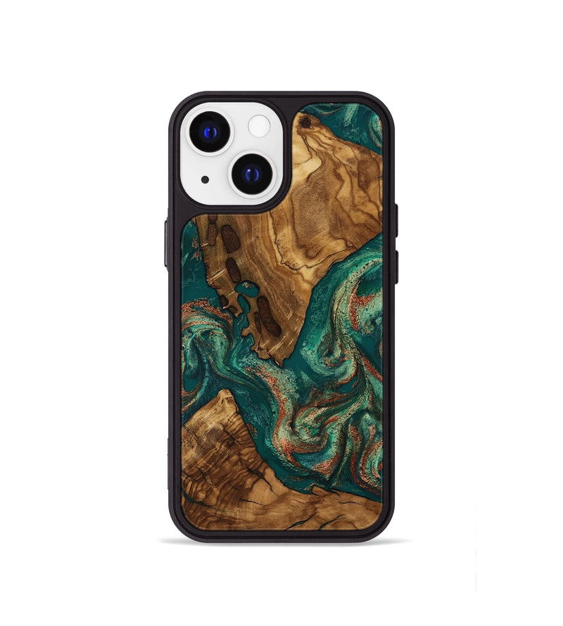 iPhone 13 mini Wood Phone Case - Judson (Ancient Olive, 818675)