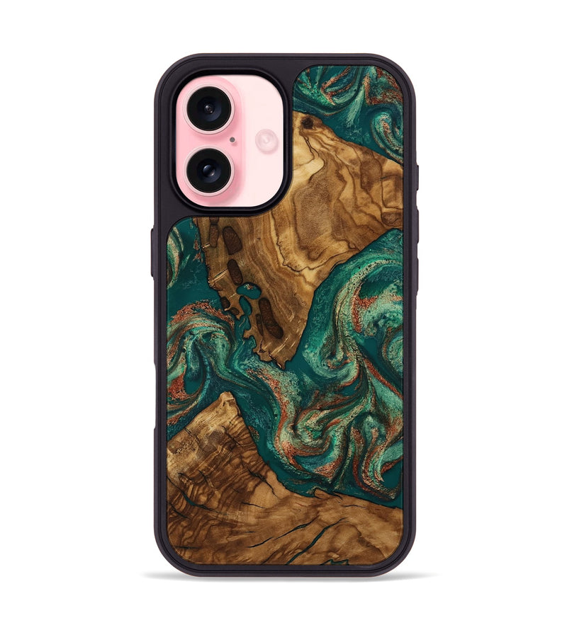 iPhone 16 Wood Phone Case - Judson (Ancient Olive, 818675)