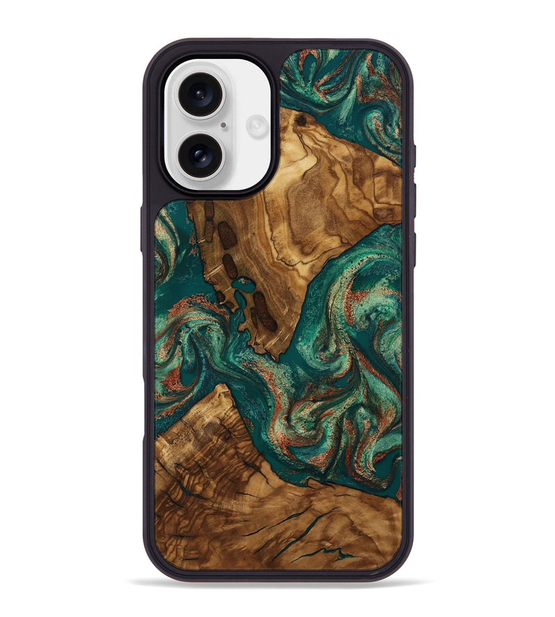 iPhone 16 Plus Wood Phone Case - Judson (Ancient Olive, 818675)