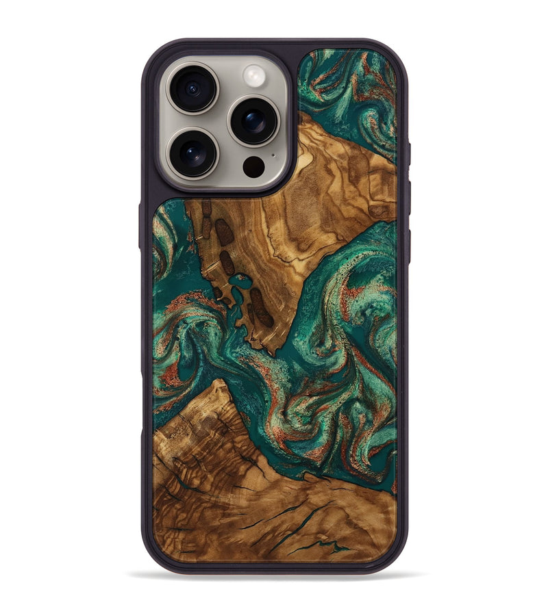 iPhone 16 Pro Max Wood Phone Case - Judson (Ancient Olive, 818675)