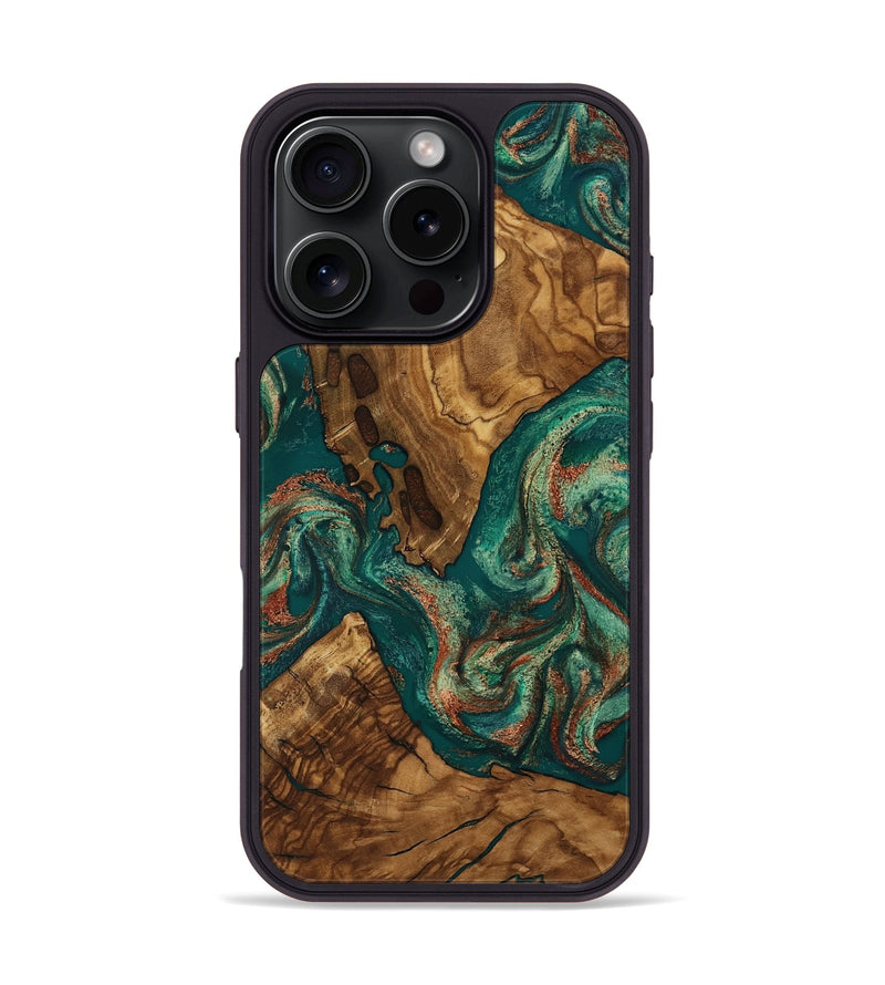 iPhone 16 Pro Wood Phone Case - Judson (Ancient Olive, 818675)