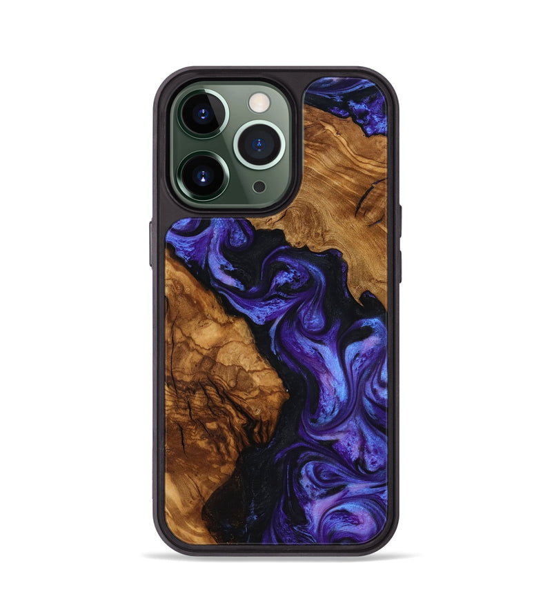 iPhone 13 Pro Wood Phone Case - Kirsten (Ancient Olive, 818676)