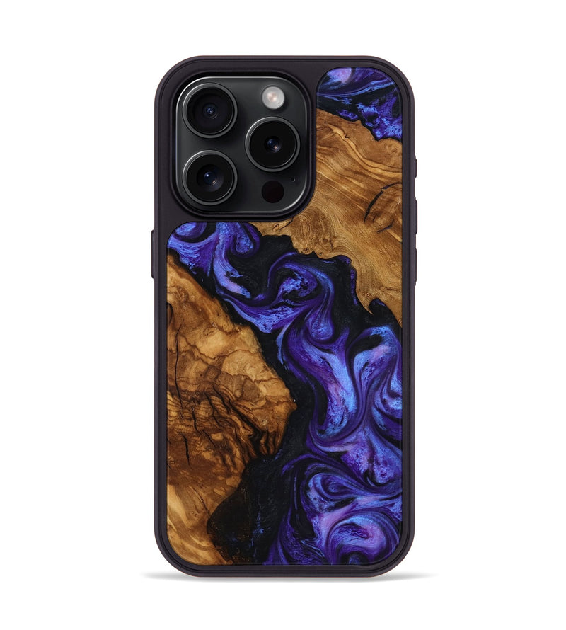 iPhone 15 Pro Wood Phone Case - Kirsten (Ancient Olive, 818676)