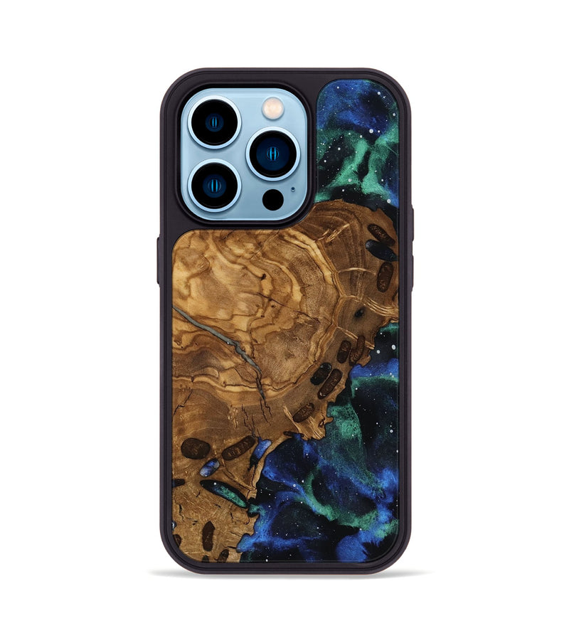 iPhone 14 Pro Wood Phone Case - Harley (Ancient Olive, 818677)