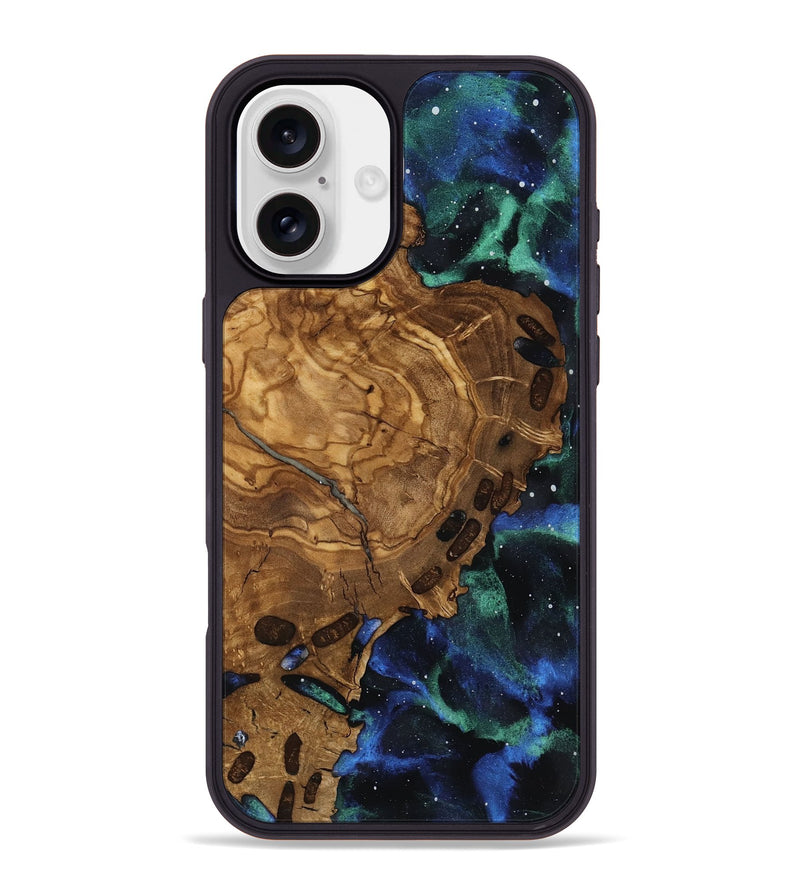 iPhone 16 Plus Wood Phone Case - Harley (Ancient Olive, 818677)