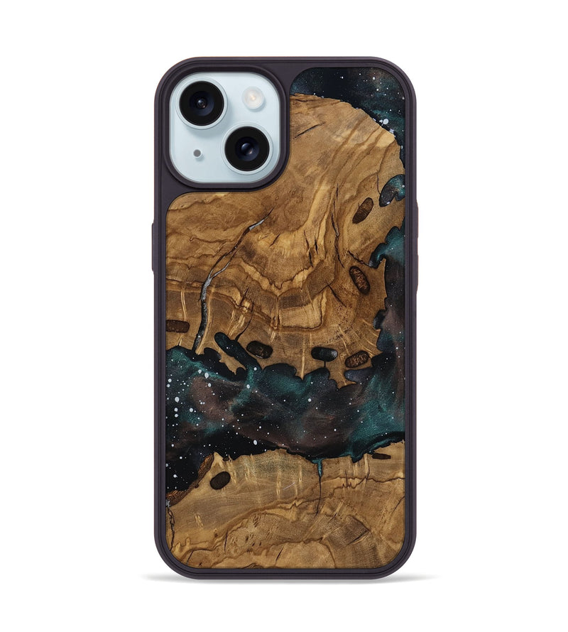 iPhone 15 Wood Phone Case - Royal (Ancient Olive, 818678)