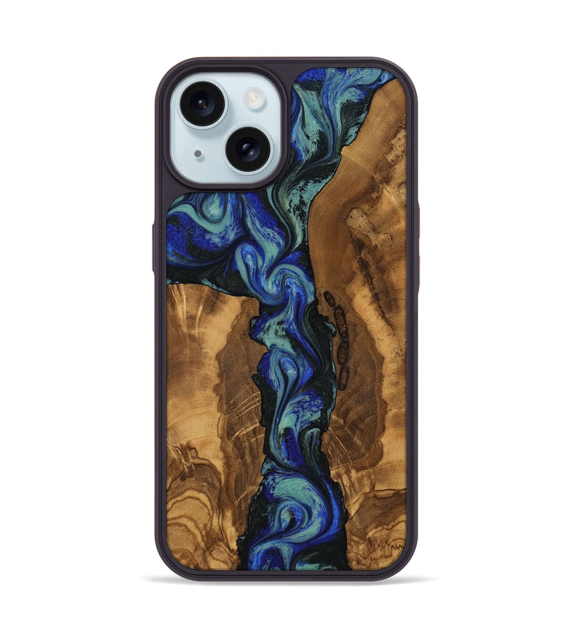 iPhone 15 Wood Phone Case - Maxie (Ancient Olive, 818679)