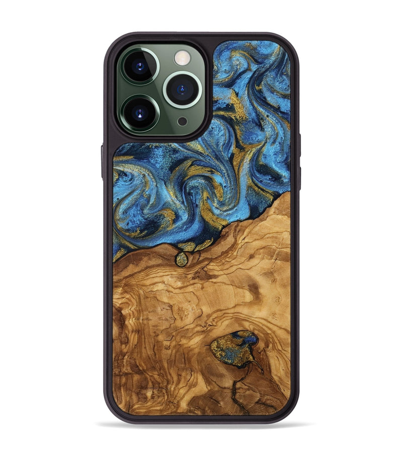 iPhone 13 Pro Max Wood Phone Case - Marlen (Ancient Olive, 818680)