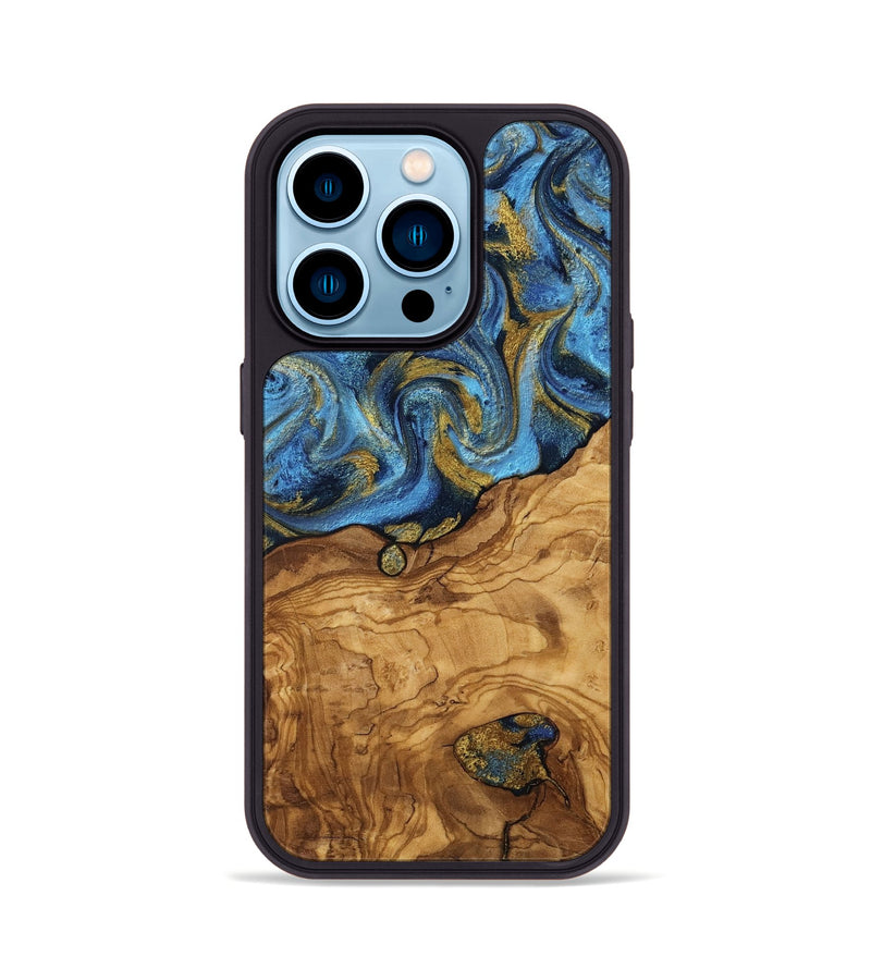 iPhone 14 Pro Wood Phone Case - Marlen (Ancient Olive, 818680)