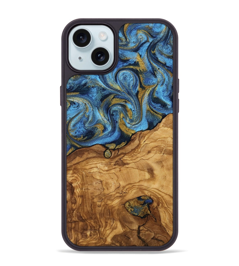 iPhone 15 Plus Wood Phone Case - Marlen (Ancient Olive, 818680)