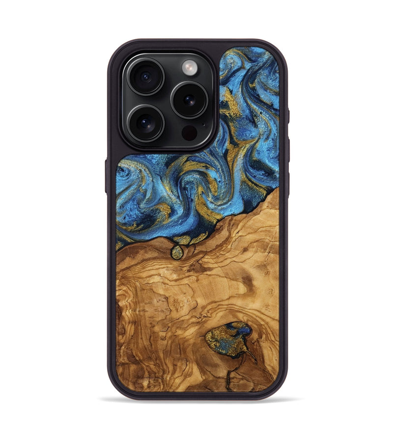 iPhone 15 Pro Wood Phone Case - Marlen (Ancient Olive, 818680)