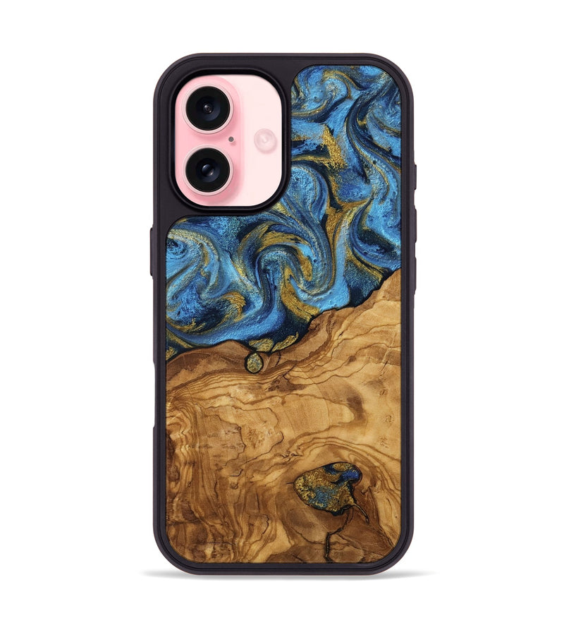 iPhone 16 Wood Phone Case - Marlen (Ancient Olive, 818680)