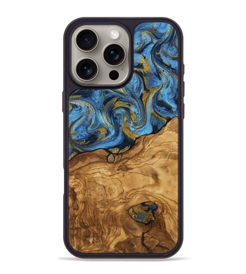 iPhone 16 Pro Max Wood Phone Case - Marlen (Ancient Olive, 818680)