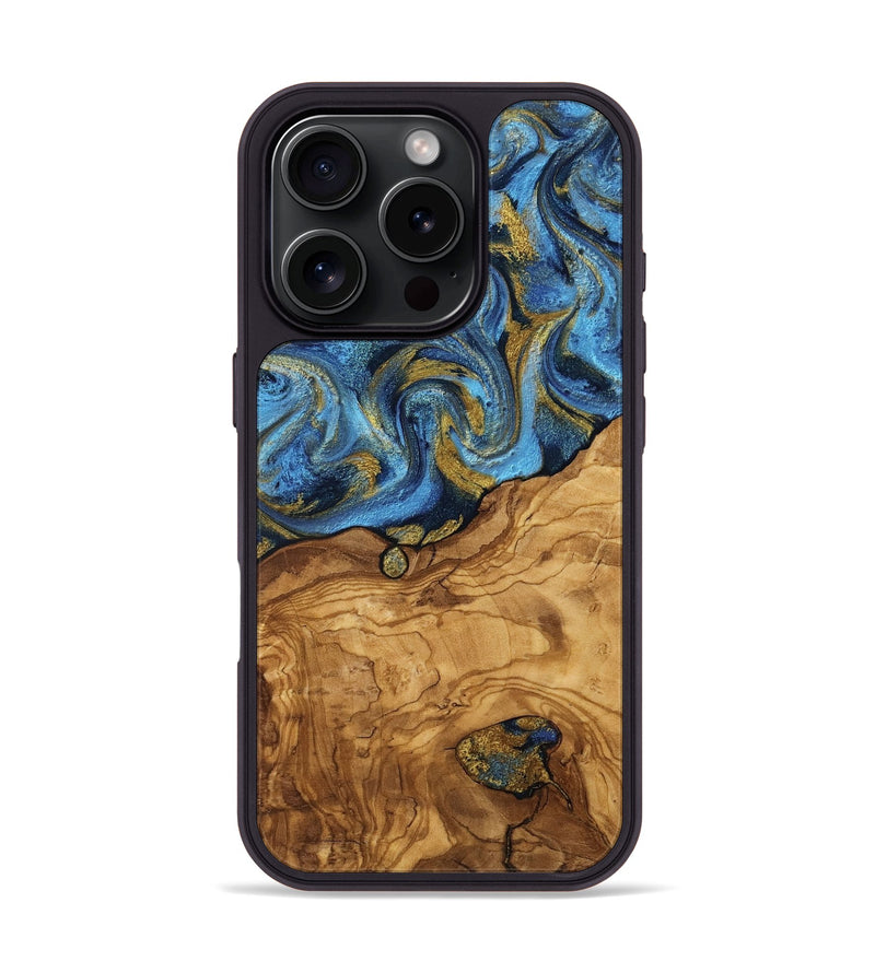 iPhone 16 Pro Wood Phone Case - Marlen (Ancient Olive, 818680)