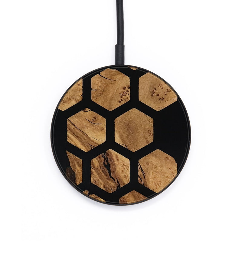 Circle Wood Wireless Charger - Alison (Ancient Olive, 818681)